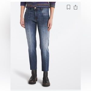 STS Blue Caroline High Rise Straight Leg Raw Hem Princess Seam Jean - size 27